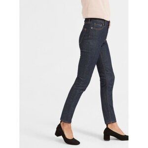 Everlane High Rise Skinny Jeans Dark Blue size 26